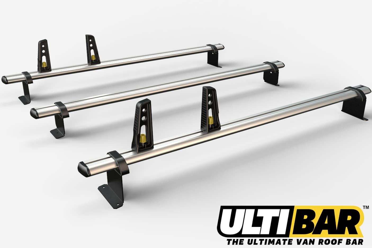 3 Bar Reinforced Aluminium Roof Rack For The Fiat Doblo March 2010 On Van VG284-3
