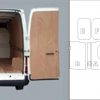 Short Wheel Base Low Roof Ford Transit Van Ply Lining Kit  WITH SIDE RAILS - 2000 On